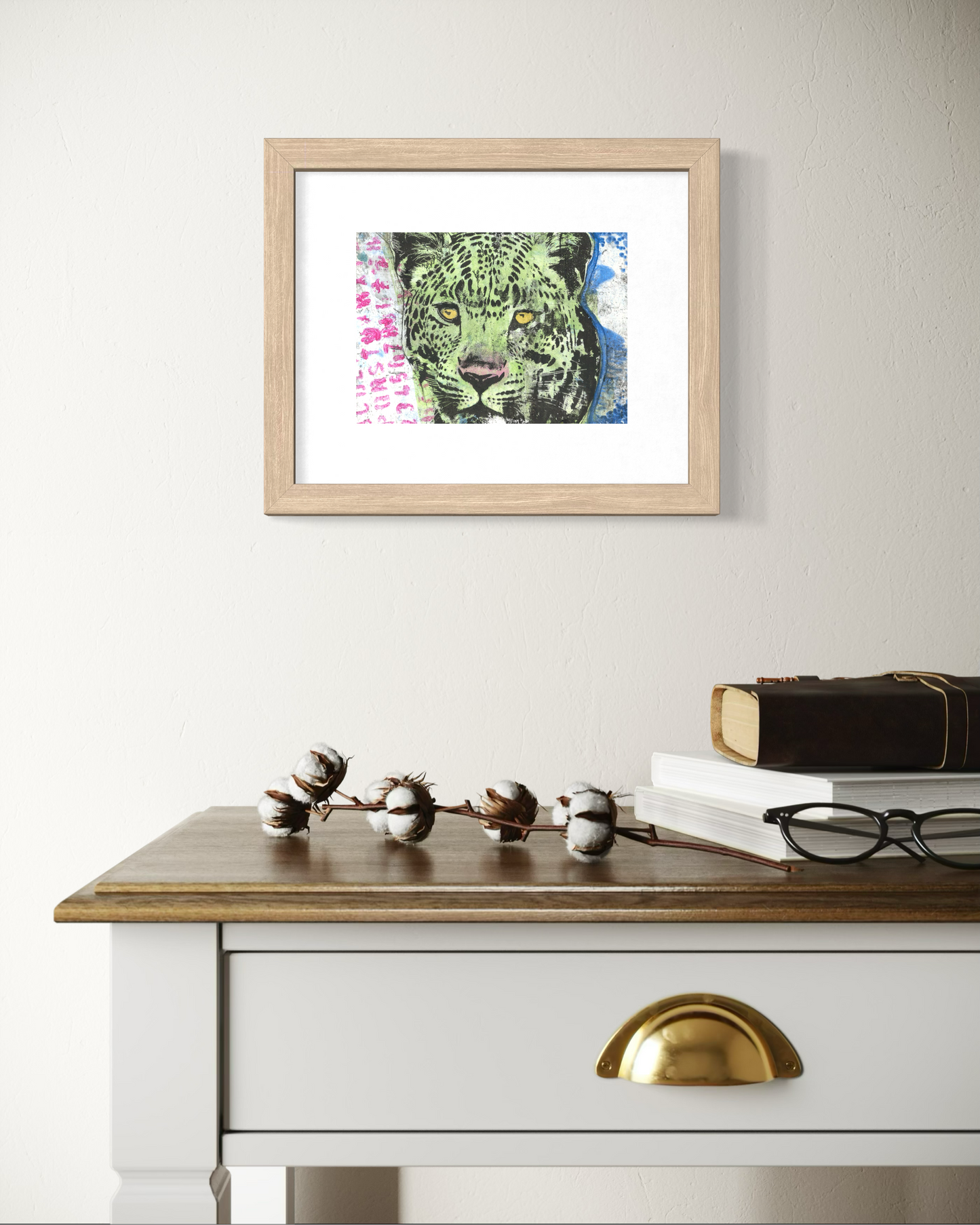 Silent Power - Original Mixed Media Monotype