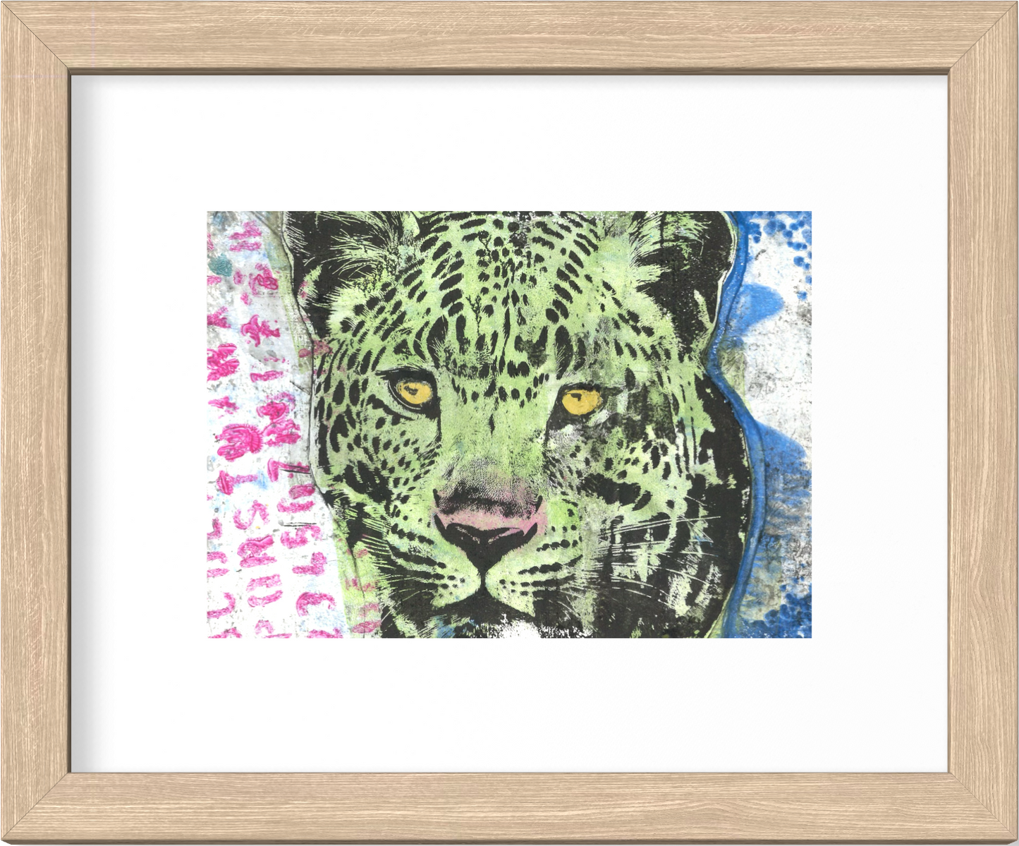 Silent Power - Original Mixed Media Monotype