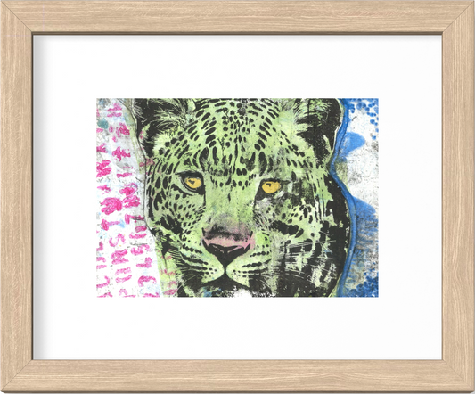 Silent Power - Original Mixed Media Monotype